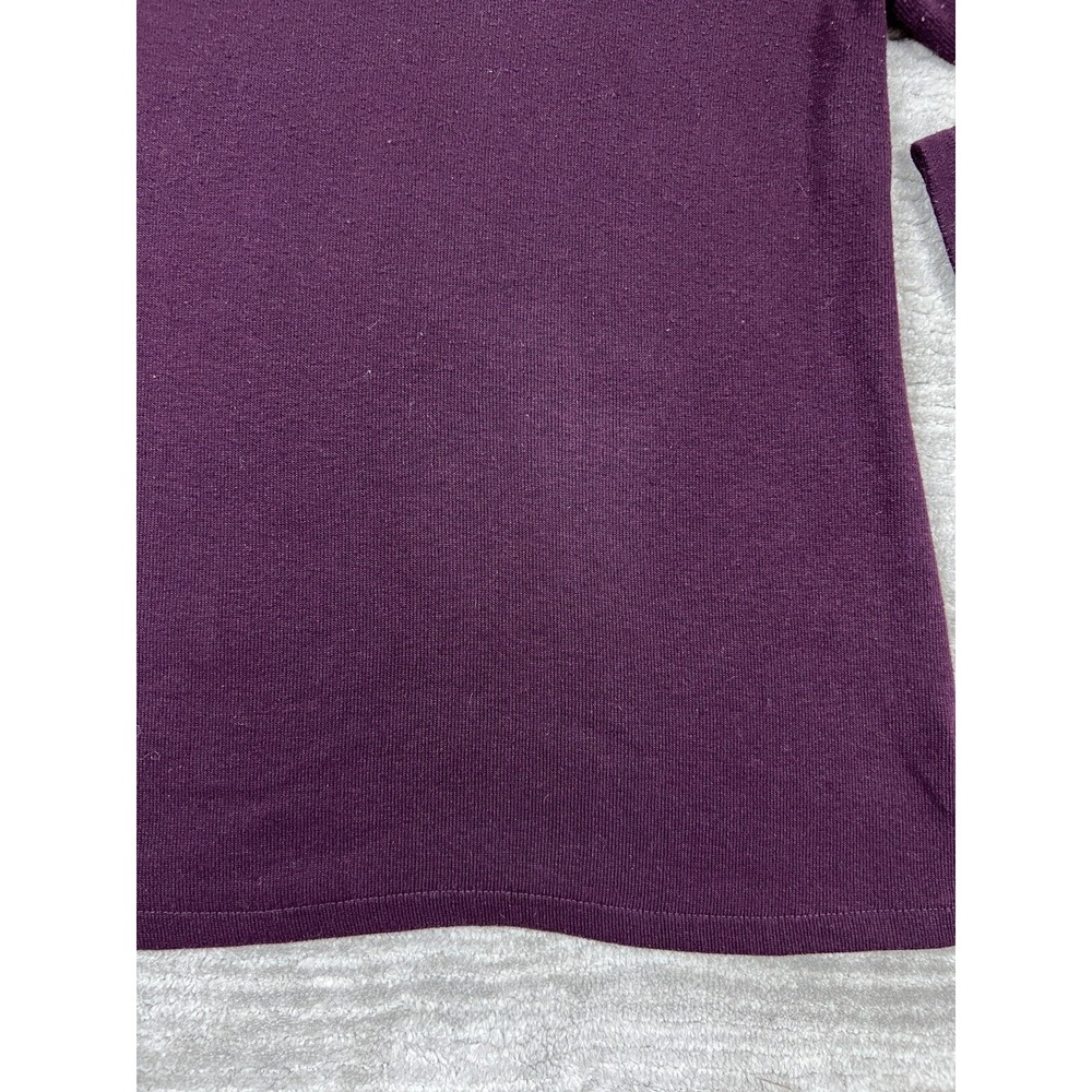 New York & Company Sweater Women‎ Large Purple Cowl Neck - Picture 4 of 11